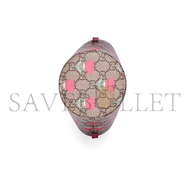 GUCCI CHILDREN'S PRINTED GG BUCKET BAG 752356 (18.5*16.5*7cm)